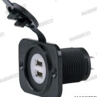 BASE 12VDC 2 USB CHARGEUR 5V 2.1A ILLUM.
