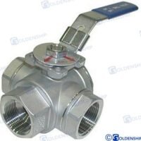 VANNE 3VOIES  INOX  3/4