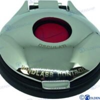 INTERRUPTEUR A PIED INOX ROUGE