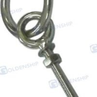 BOULON A ŒIL M8X100MM + ANNEAU (10)
