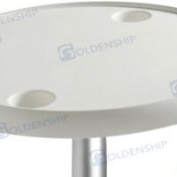 TABLE RONDE BLANCHE 610 MM