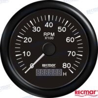 COMPTE TOURS 0/8000 RPM NOIR