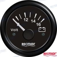 VOLTMETRE 8 / 16V NOIR