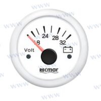 VOLTMETRE 8 / 32V BLANC