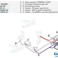 OB/STERNDRIVE 1 MOTEUR AVEC TRIM 12V